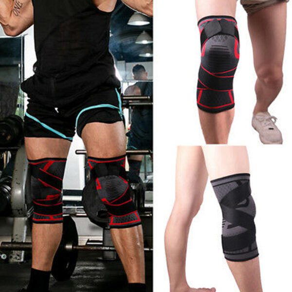 painless knee support wrap brace knee pad knee pain support prevention compression protection sports