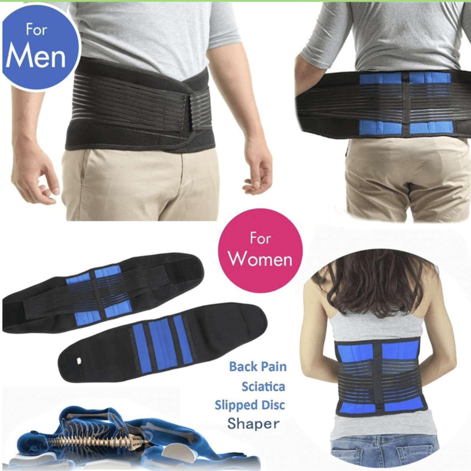 Lumbar Back Pain Belt, Back Brace Lower Back