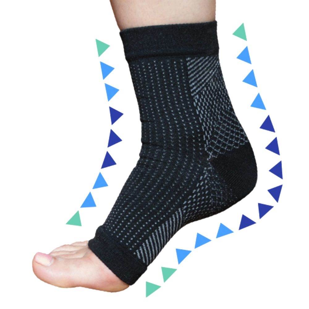 Plantar Fasciitis Foot Compression Sleeves for Injury Rehab & Joint Pain.  Best Ankle Brace - Instant Relief & Support for Achilles Tendonitis, Fallen  Arch, Heel Spurs, Swelling & Fatigue (Black, Large) :