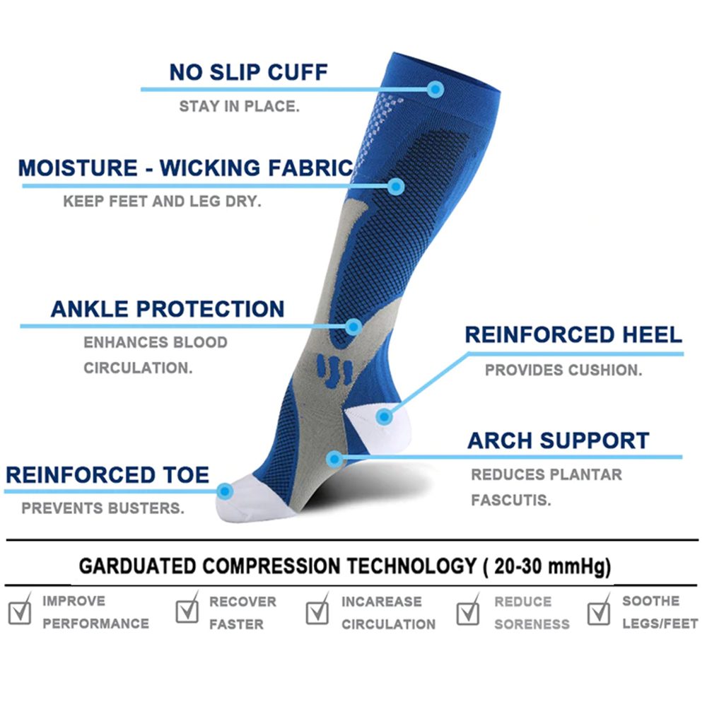 Calf Compression Socks | Graduated Compression | Baron Active