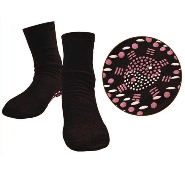 tourmaline therapy socks self heating magnetic pain relief plantar fasciitis heel spur blood circulation faster healing