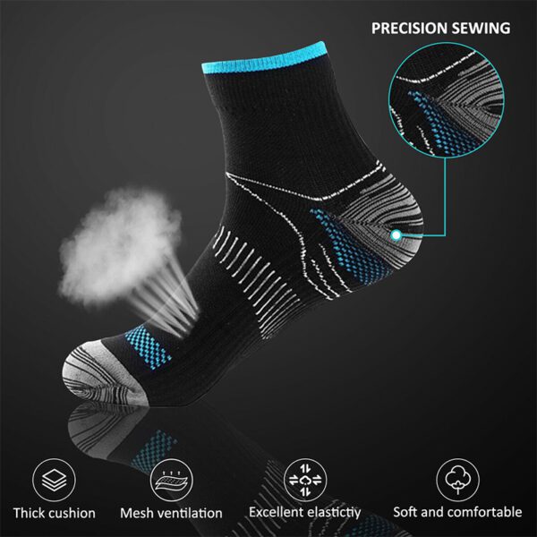 baronactive graduated compression running ankle socks