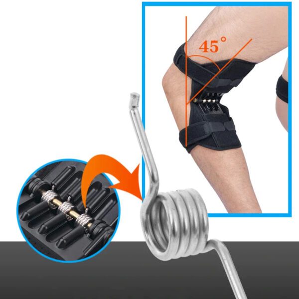 baronactive carbon spring power knee stabilizer brace