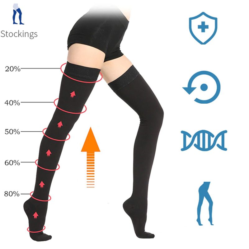 23-32 mmHg Medical Compression Pantyhose Stocking Support Tights Flight  Travel Sock Level Ⅱ 