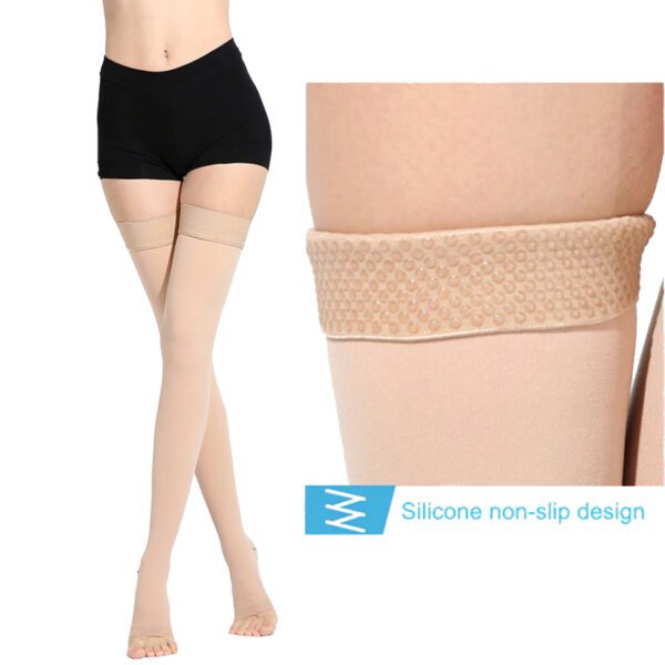 thigh high compression stockings compression socks unisex men and women graduated compression varicose veins spider veins pain relief