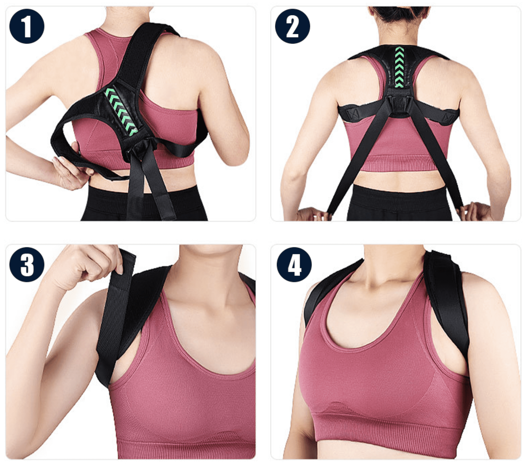 pro posture corrector belt how to put on