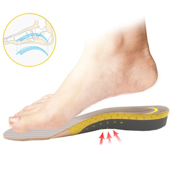 memory foam heel cushion orthotics insoles shoe inserts for plantar fasciitis flatfoot arch pain