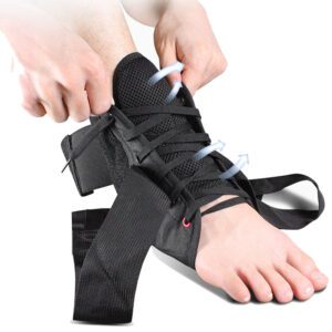 ankle brace with straps and laces premium support protection ankle sprains